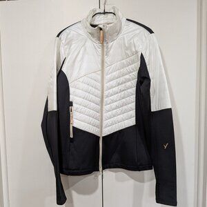 Indyeva light ski winter jacket mid layer, black white, M